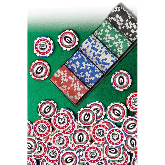 Georgia Bulldogs 100 Piece Poker Chips American Graham