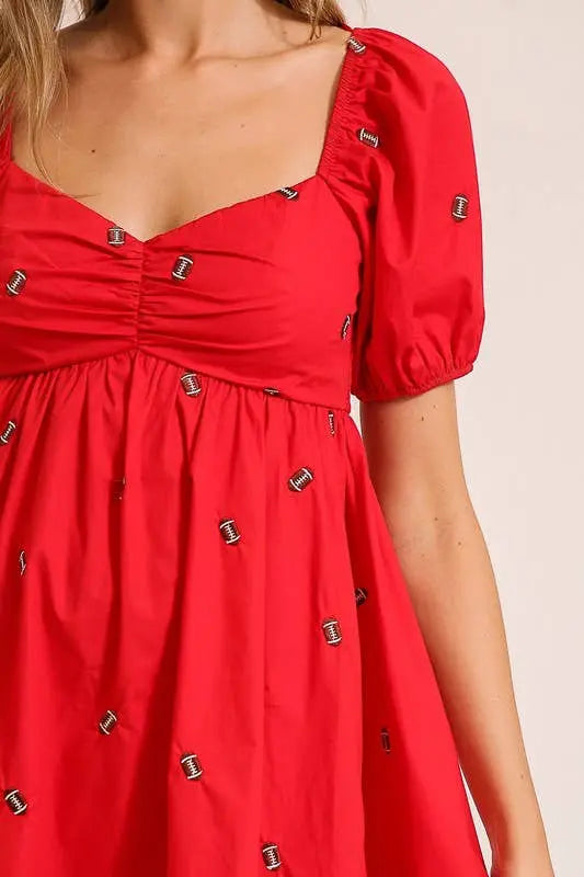 Short Sleeve Dress - MD2941: Red / S Twentyten