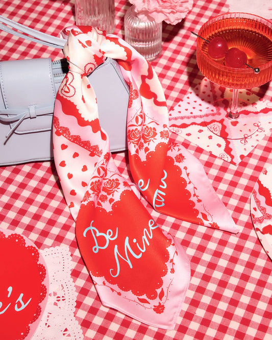 Love Notes Valentine Bandana | Galentine's Headscarf