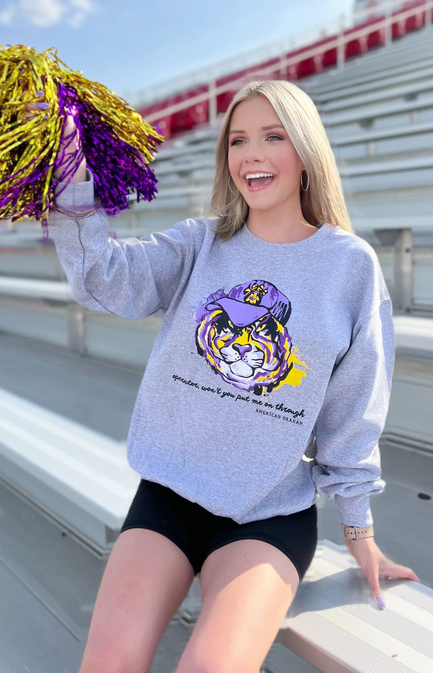 Callin' Baton Rouge Basic Sweatshirt American Graham Apparel