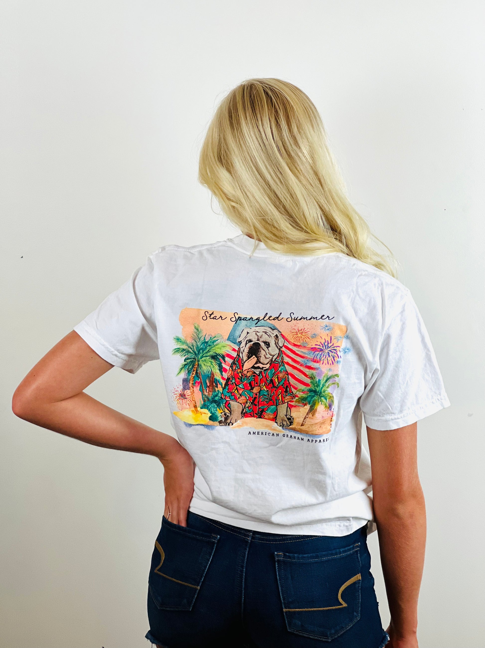 American Graham Star Spangled Summer Comfort Tee American Graham
