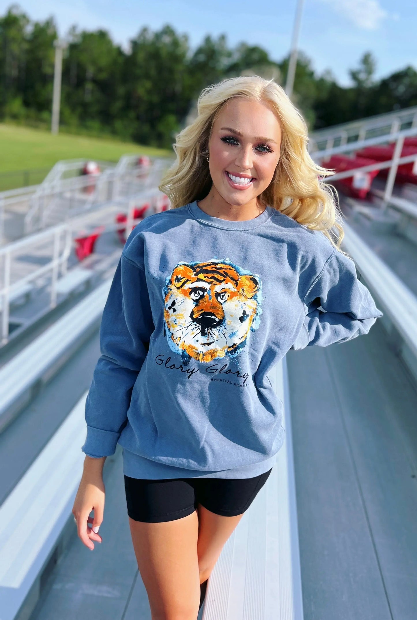 Glory, Glory Tigers Comfort Colors Sweatshirt American Graham Apparel