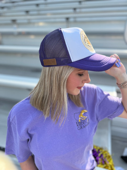 Golden Tiger Patch Trucker Hat American Graham Apparel