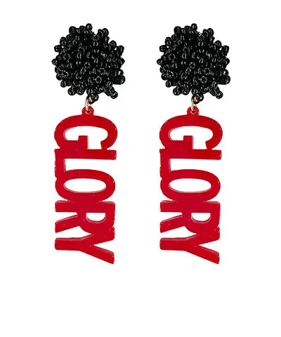 GLORY GLORY Acrylic Earrings American Graham Apparel