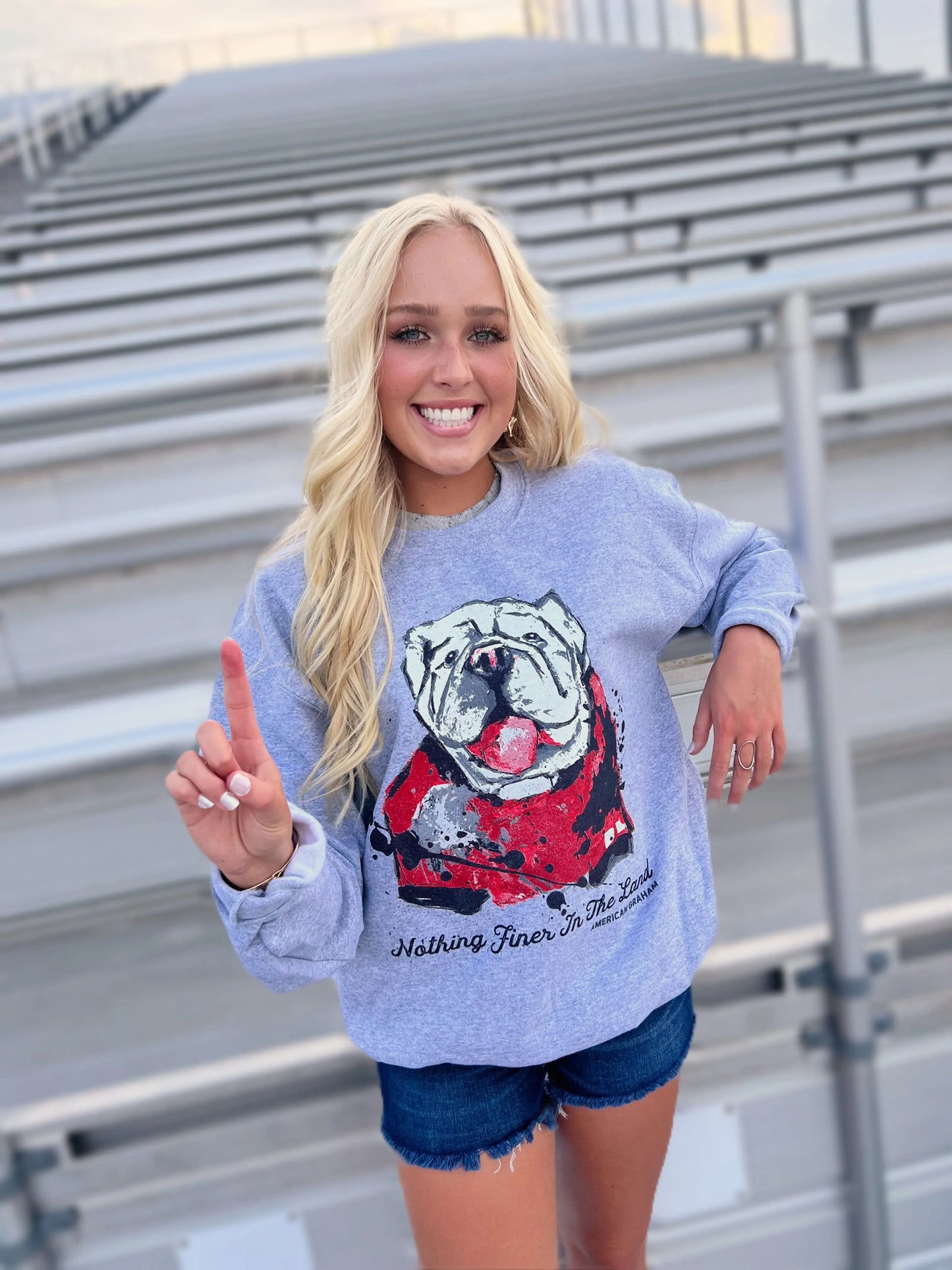 Nothing Finer Sports Grey Unisex BASIC Sweatshirt American Graham Apparel