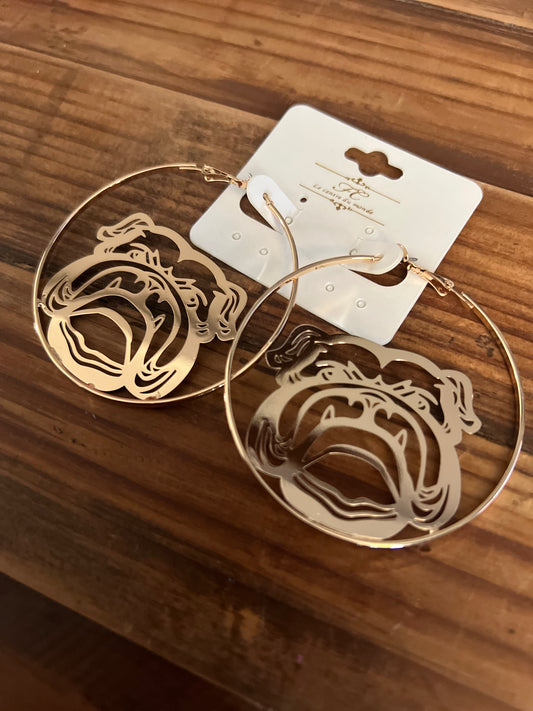 Hunker Down Hoop Earrings American Graham Apparel