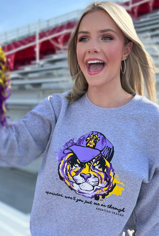 Callin' Baton Rouge Basic Sweatshirt American Graham Apparel