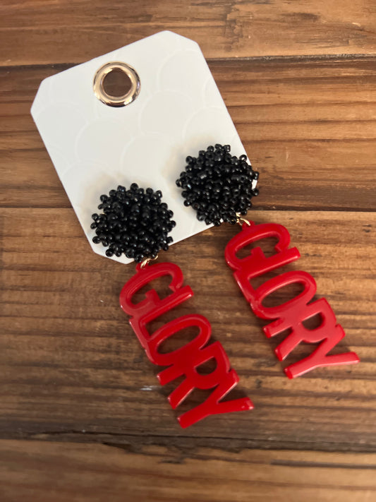 GLORY GLORY Acrylic Earrings American Graham Apparel