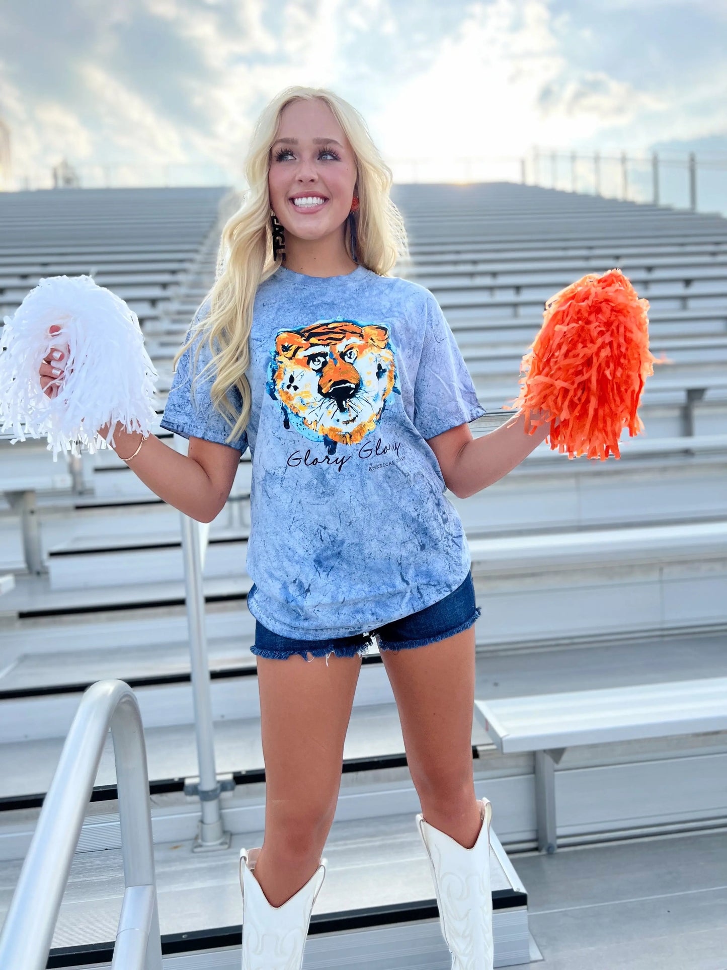 Glory, Glory Tigers Mineral Wash T-Shirt American Graham Apparel