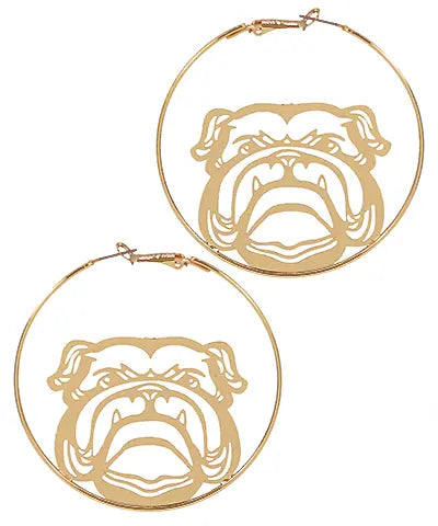 Hunker Down Hoop Earrings American Graham Apparel