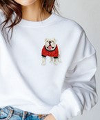 Bulldog Glitter Brooch | Game Day Pin