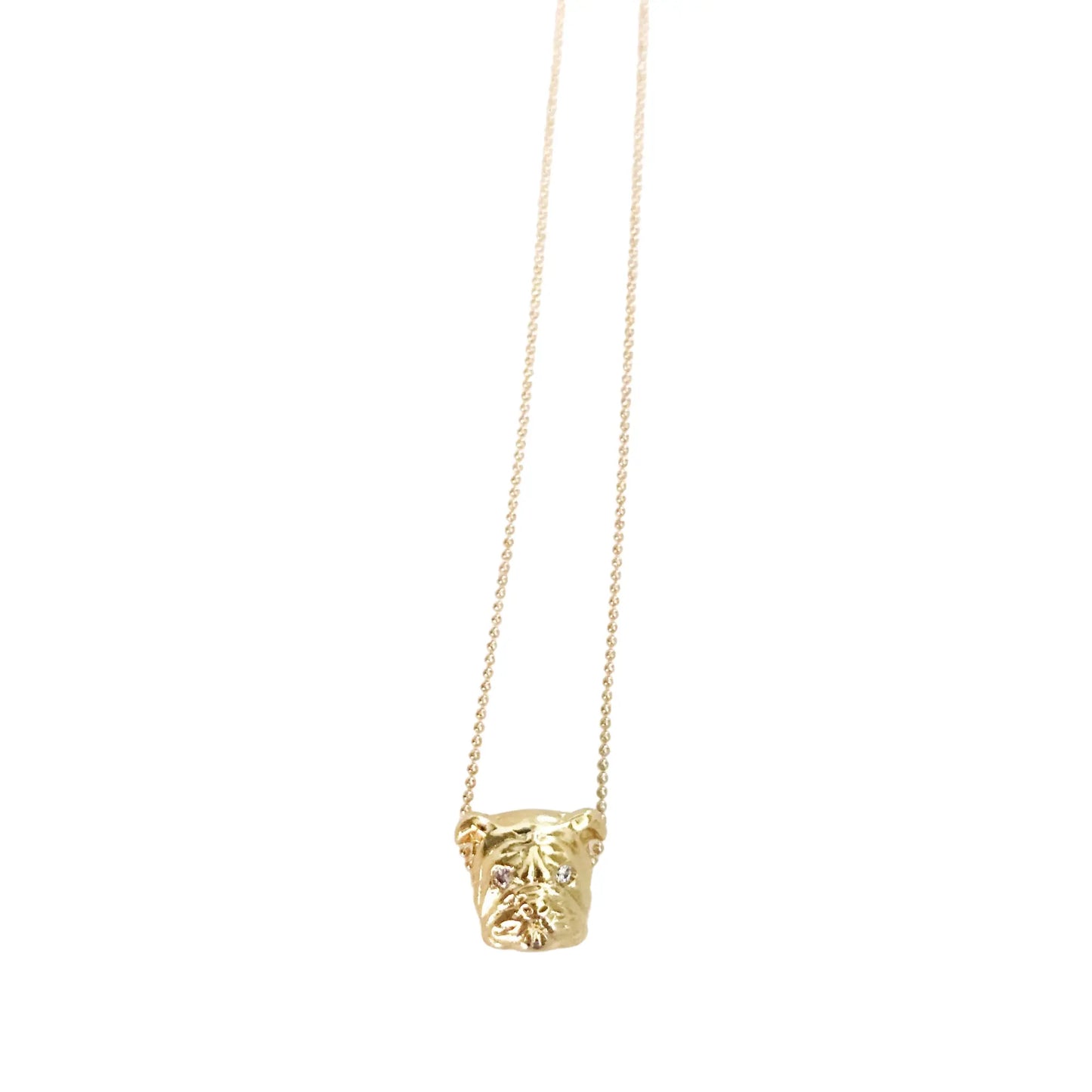 Gold Bulldog Necklace Market and King