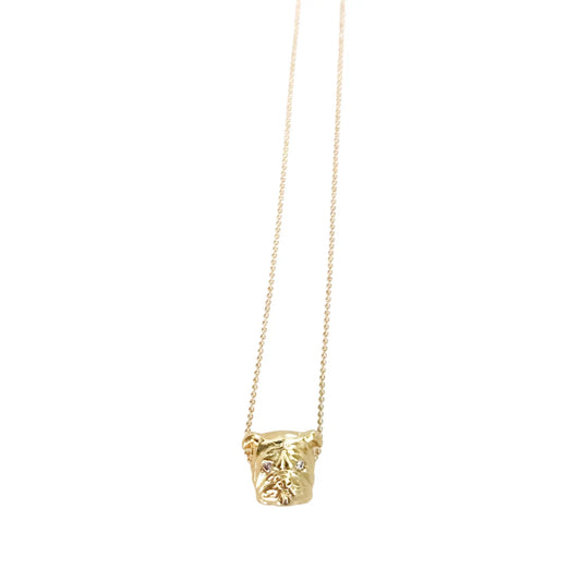 Gold Bulldog Necklace Market and King