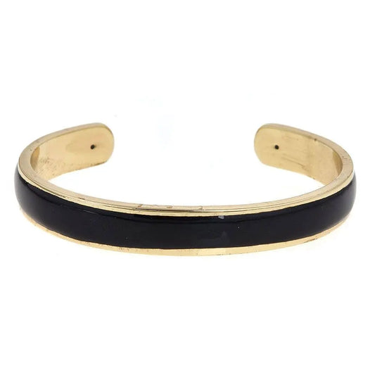 Black Enamel Twiggy Cuff American Graham Apparel