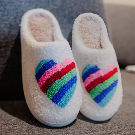 Rainbow Heart Slippers Katydid