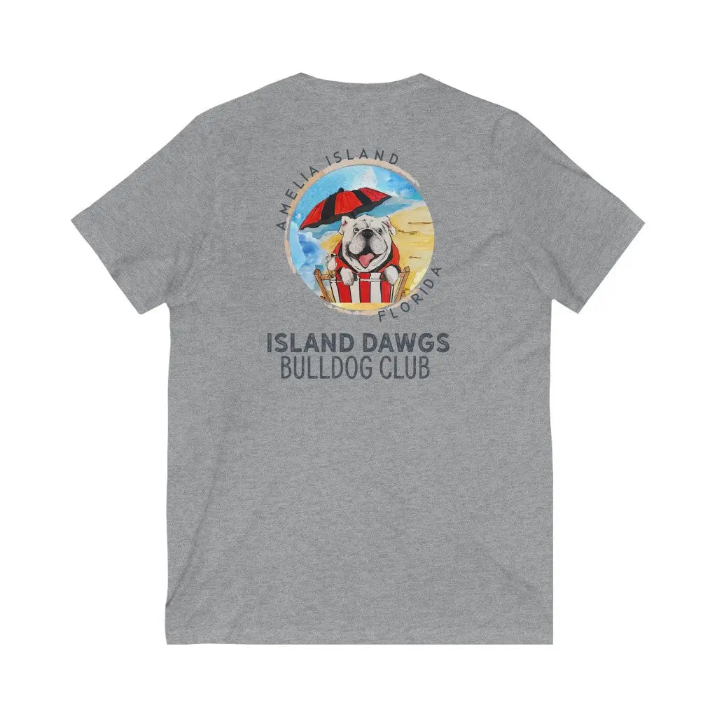 Women's Island Dawgs Jersey V-Neck Tee Printify