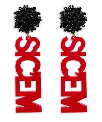 SIC EM Acrylic Earrings American Graham Apparel
