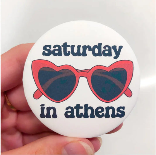 Saturday In Athens Game Day Button American Graham Apparel