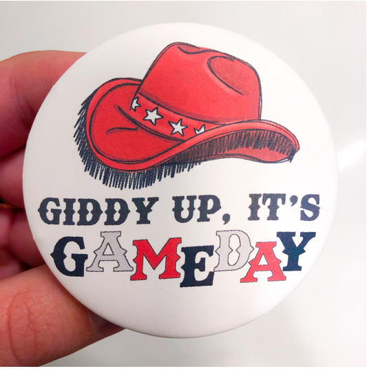 Giddy Up Game Day Button