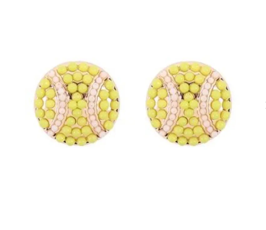 Play Ball Earrings American Graham Apparel