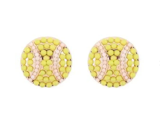 Play Ball Earrings American Graham Apparel