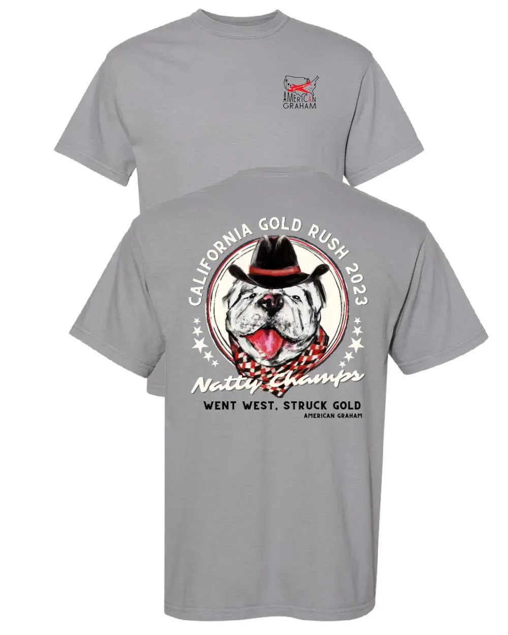 Went West Natty Champs Comfort Colors Tee American Graham Apparel