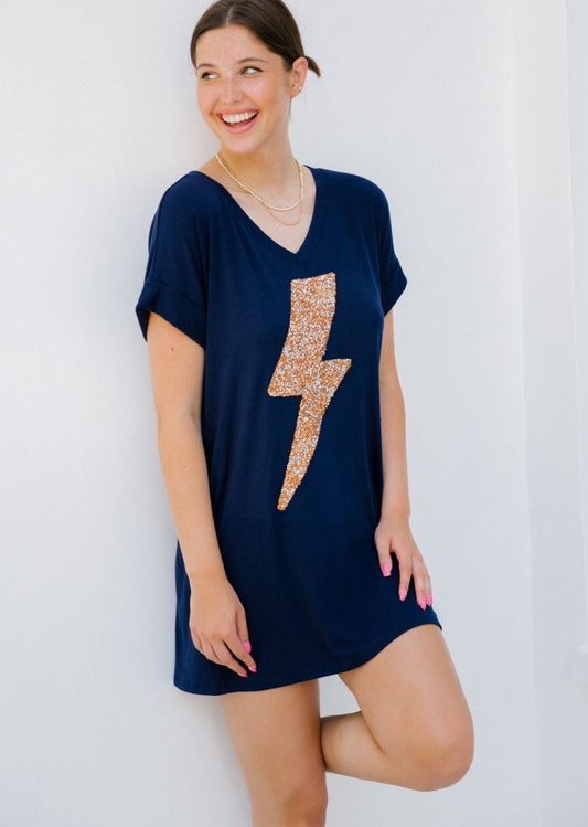 Judith March It's Electric T-Shirt Dress