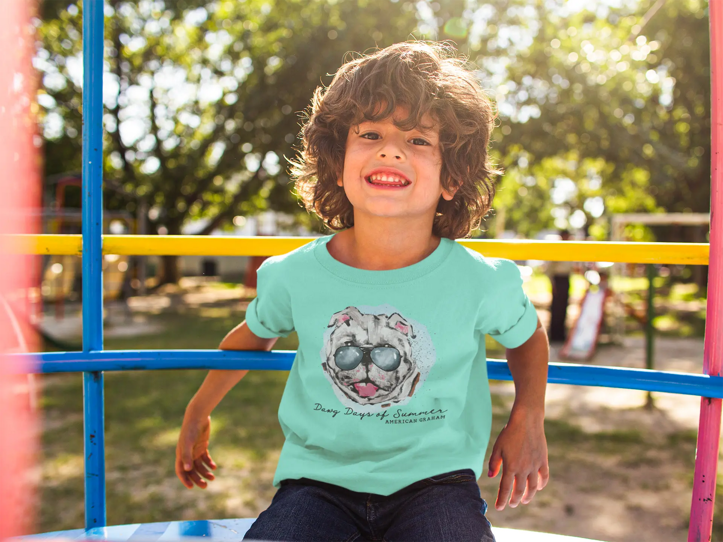 Youth Dawg Days of Summer Comfort Colors Tee American Graham Apparel