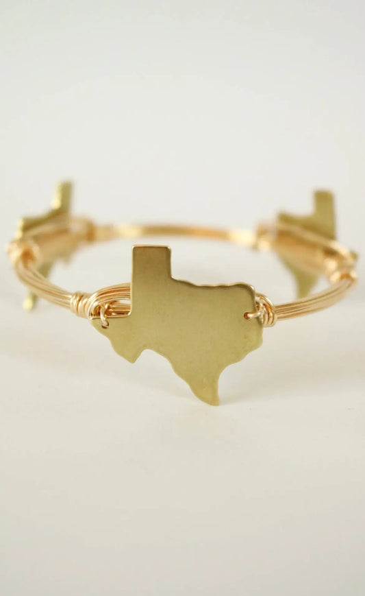 State of Texas Wire Bracelet American Graham Apparel
