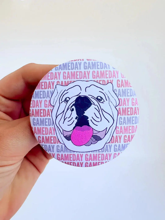 Bulldog Game Day Button American Graham Apparel