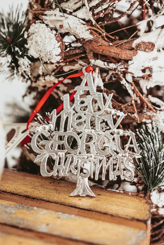 House of Morgan Pewter Georgia Ornaments House of Morgan Pewter