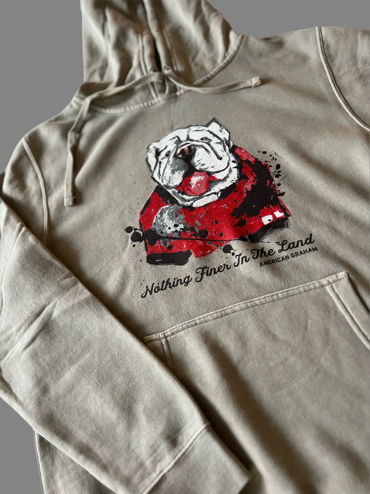 Nothing Finer Unisex Midweight Pigment-Dyed Hoodie American Graham Apparel