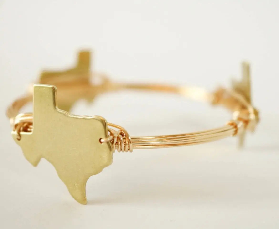 State of Texas Wire Bracelet American Graham Apparel