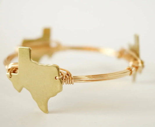 State of Texas Wire Bracelet American Graham Apparel
