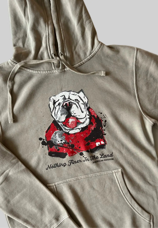 Nothing Finer Unisex Midweight Pigment-Dyed Hoodie American Graham Apparel