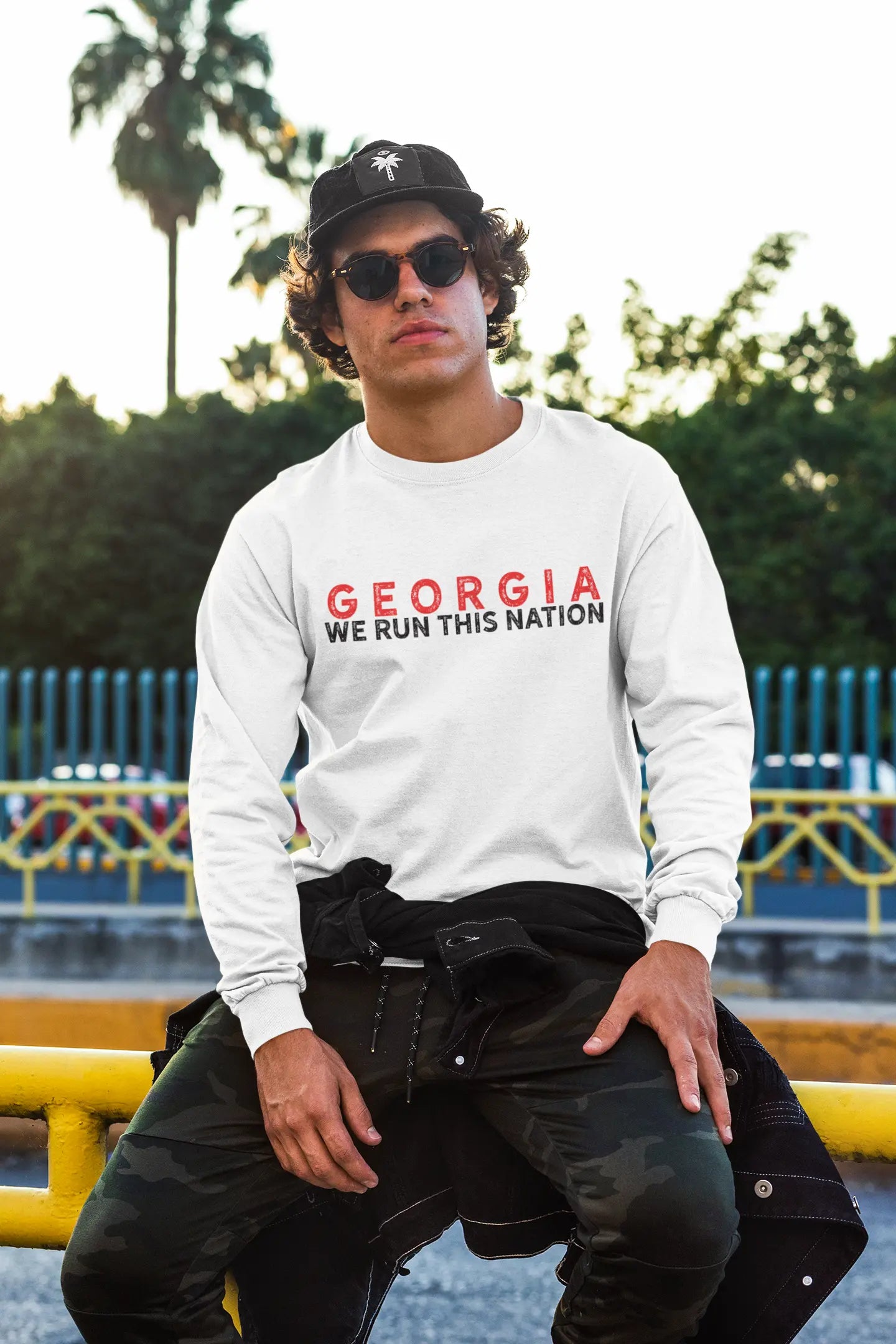 We Run This Nation Unisex Comfort Colors LONG SLEEVE Tee American Graham Apparel