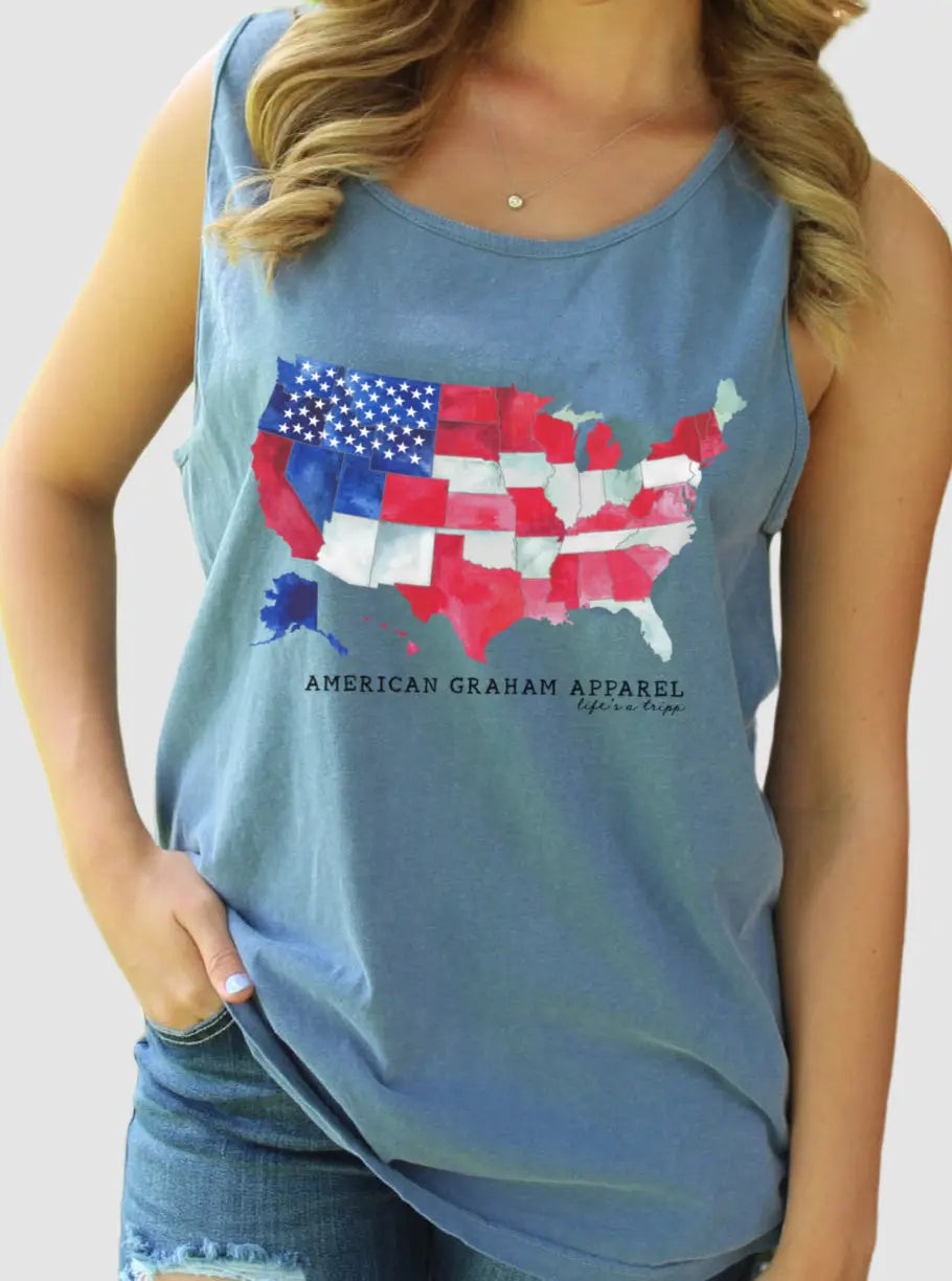 Liberty ComfortWash Tank American Graham Apparel
