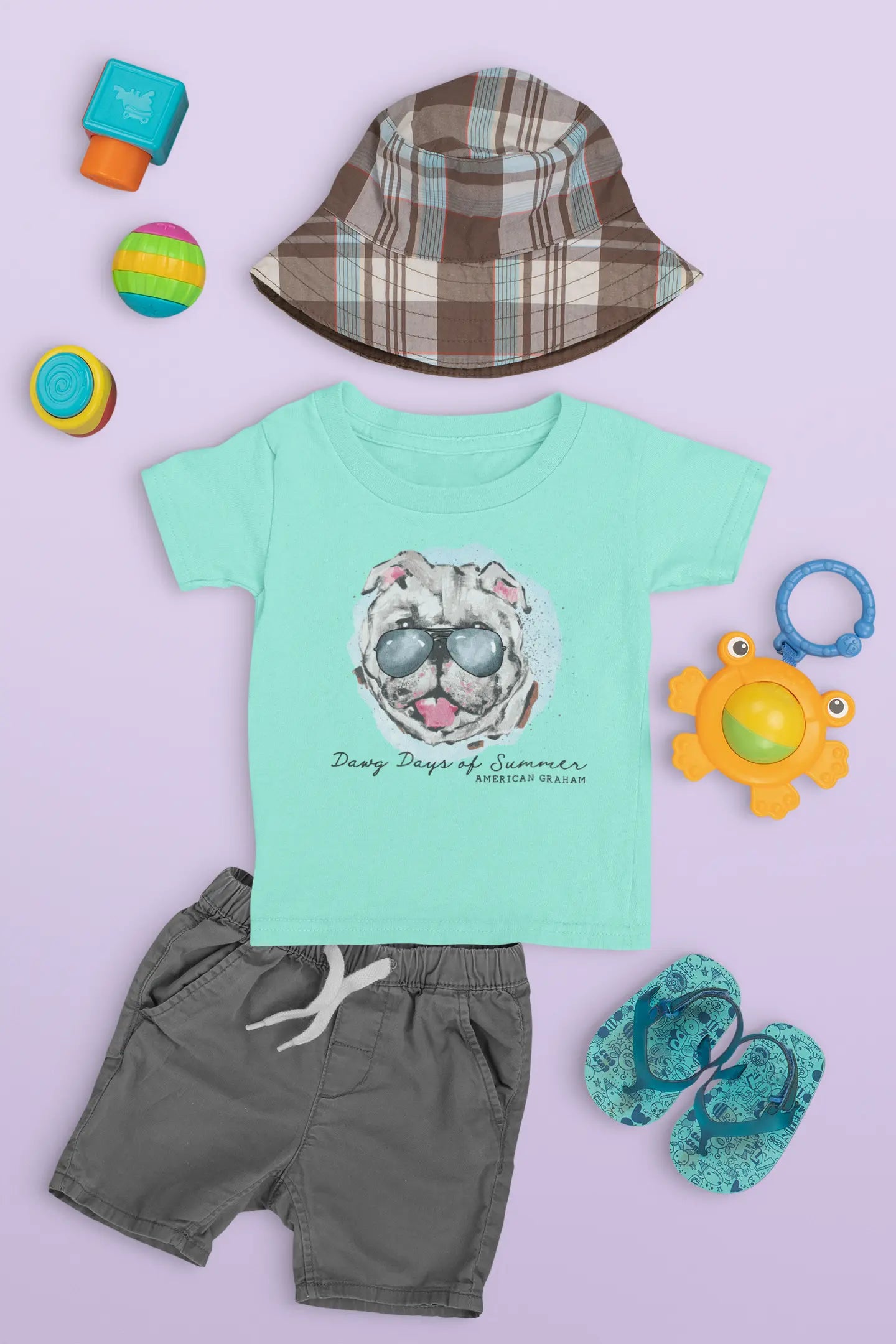 Youth Dawg Days of Summer Comfort Colors Tee American Graham Apparel