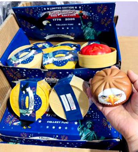 Limited Edition USA 250 Celebration Dumpling Squishy Toy