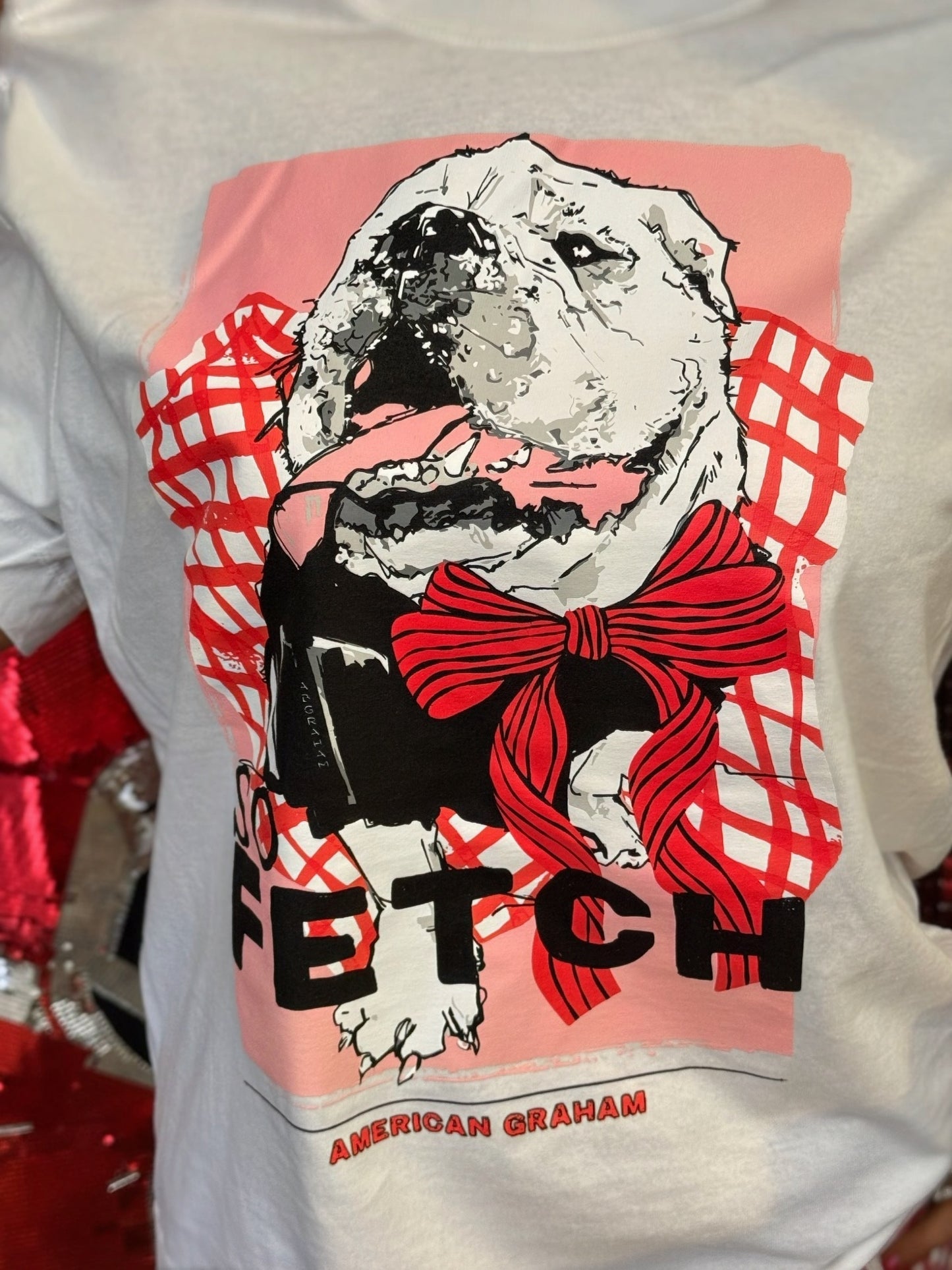 So Fetch Bulldog Graphic Boxy Cut T-Shirt