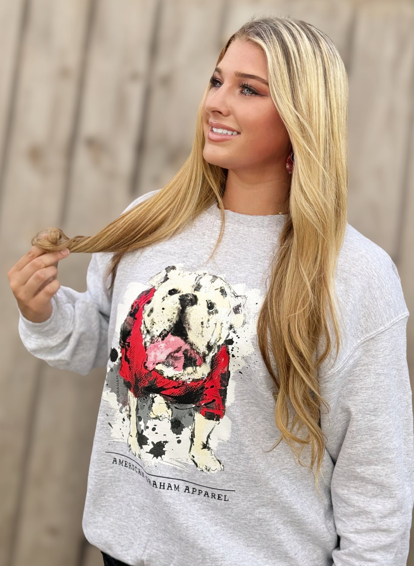 Here comes the BOOM bulldog BASIC sweatshirt/ UGA/ DAWGS/ GEORGIA