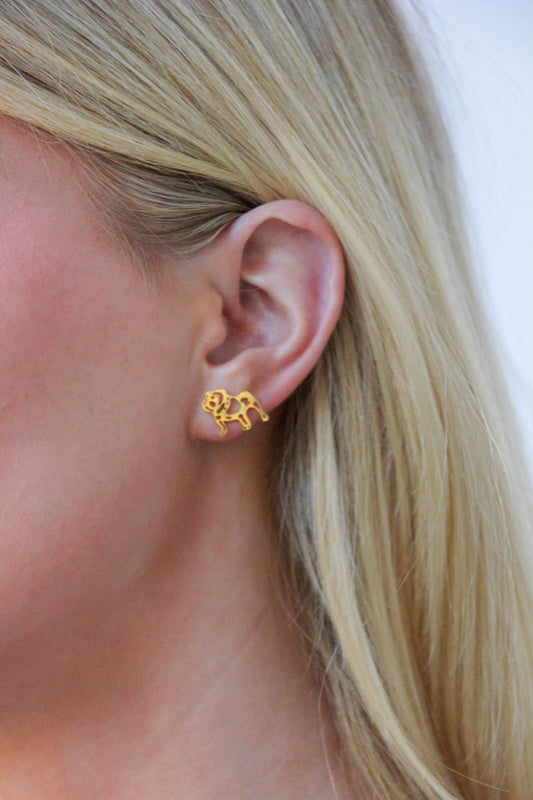 Dawg Mom & Bulldog Stud Earring Set