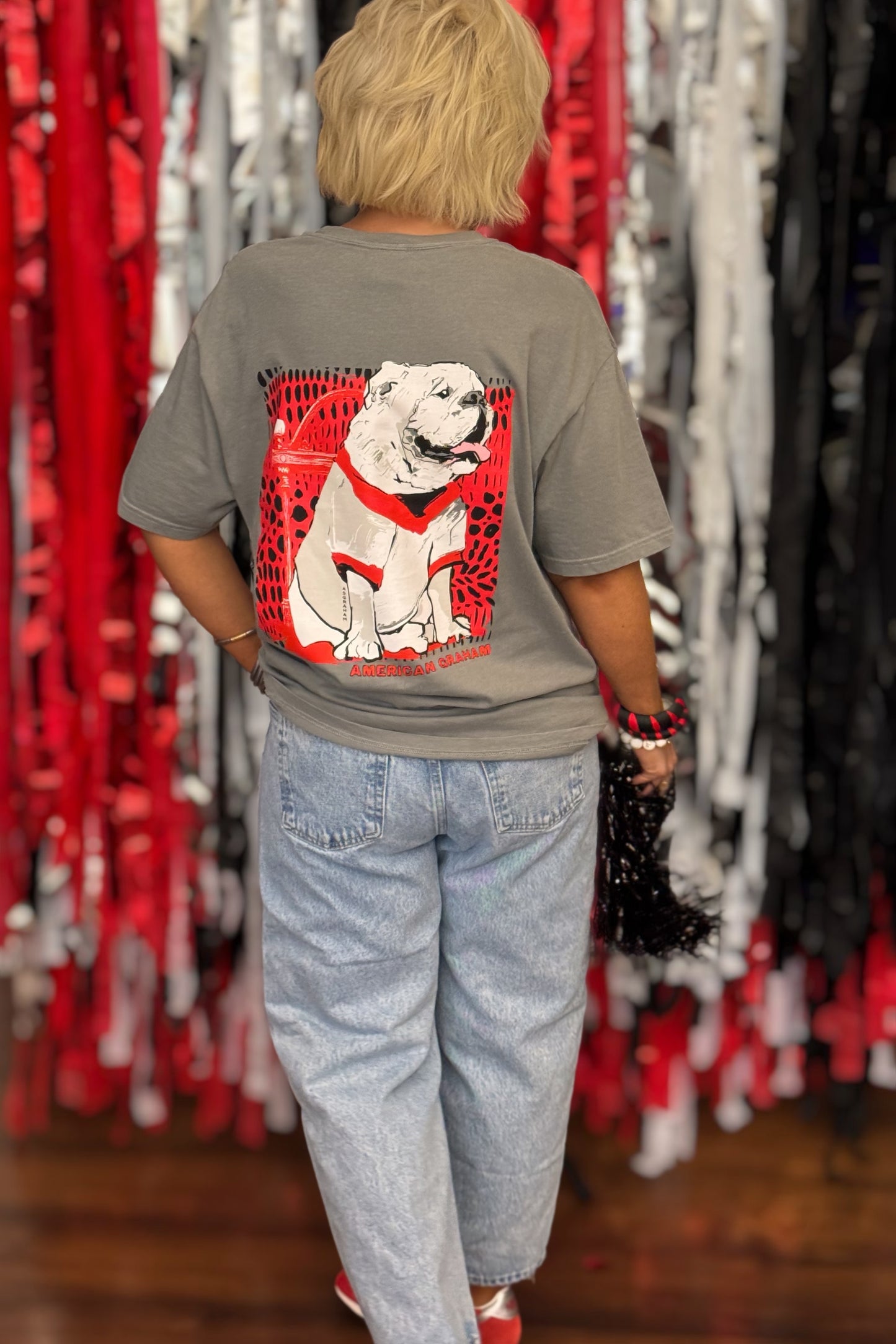 Classic Game Day Bulldog Comfort Colors® Graphic T-Shirt