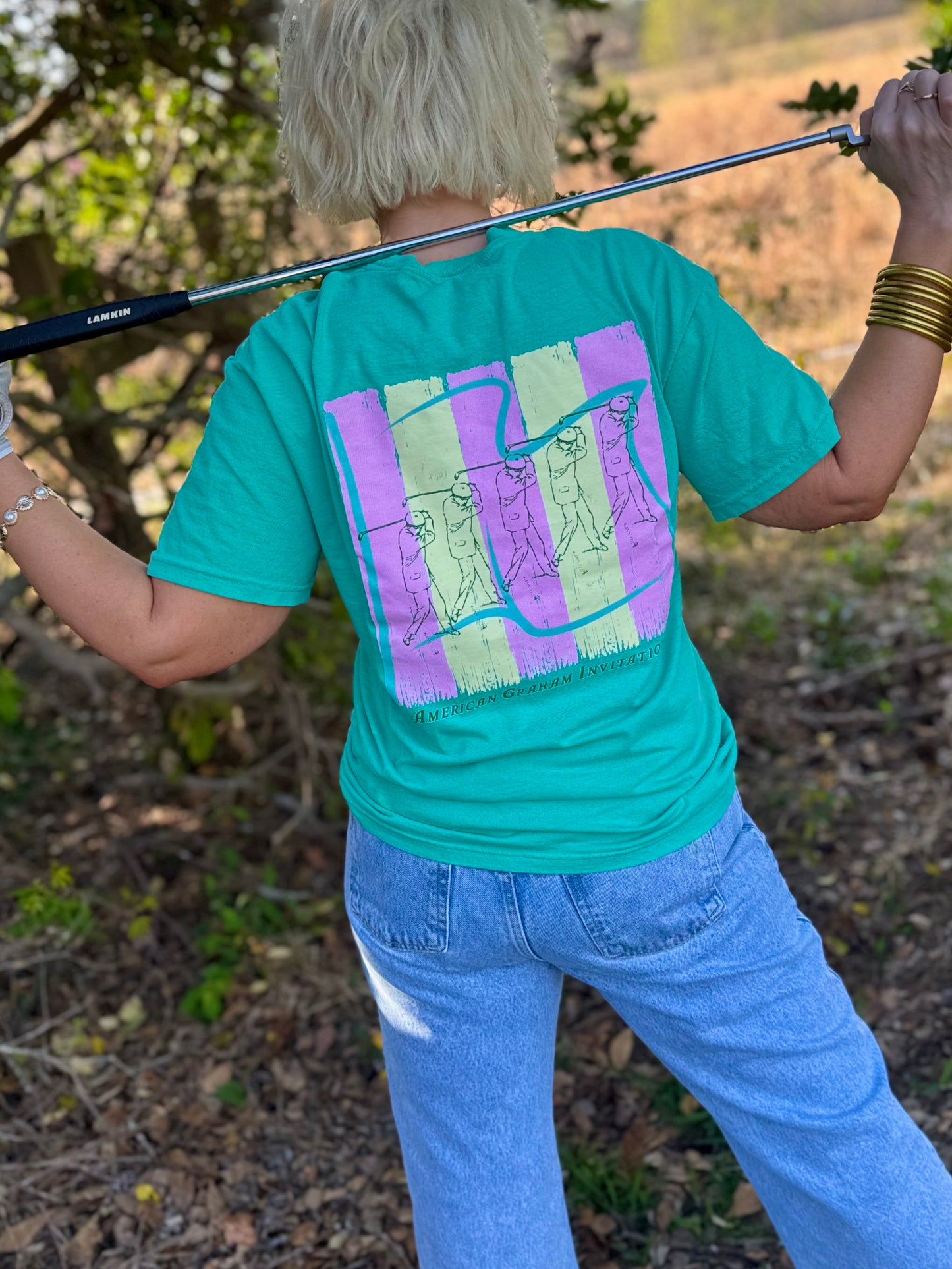 Amerikanisches Graham Invitational Golf Artisan Grafik-T-Shirt