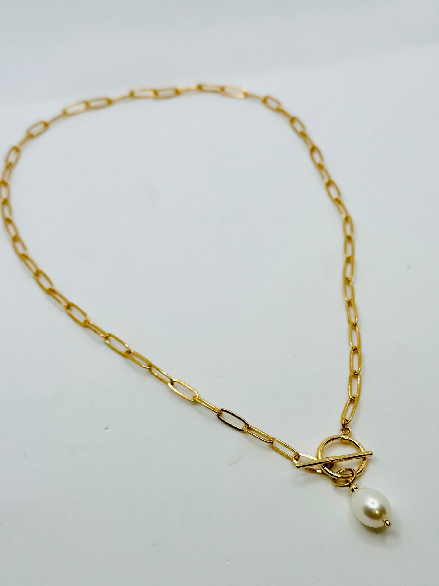 The Signature Pearl Chain Toggle Necklace
