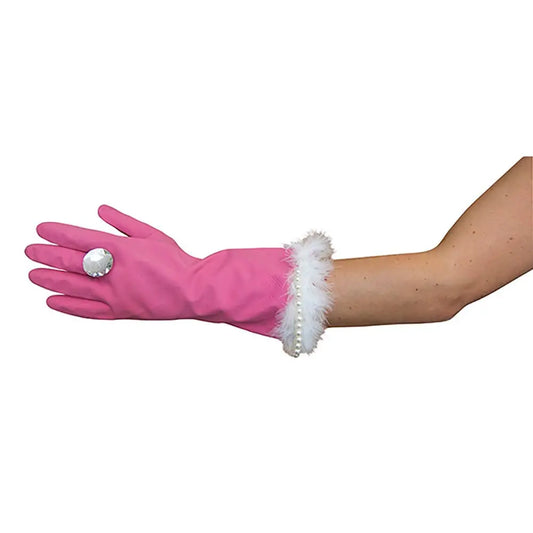 Washing Up Gloves – Pink & Pearly, Mother's Day Gifts, Mum - Novelty Gifts The Diabolical Gift People