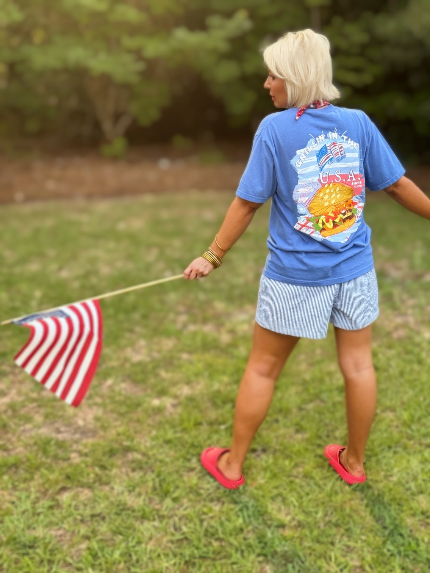 Grillin' In The USA Artisan Graphic T-Shirt