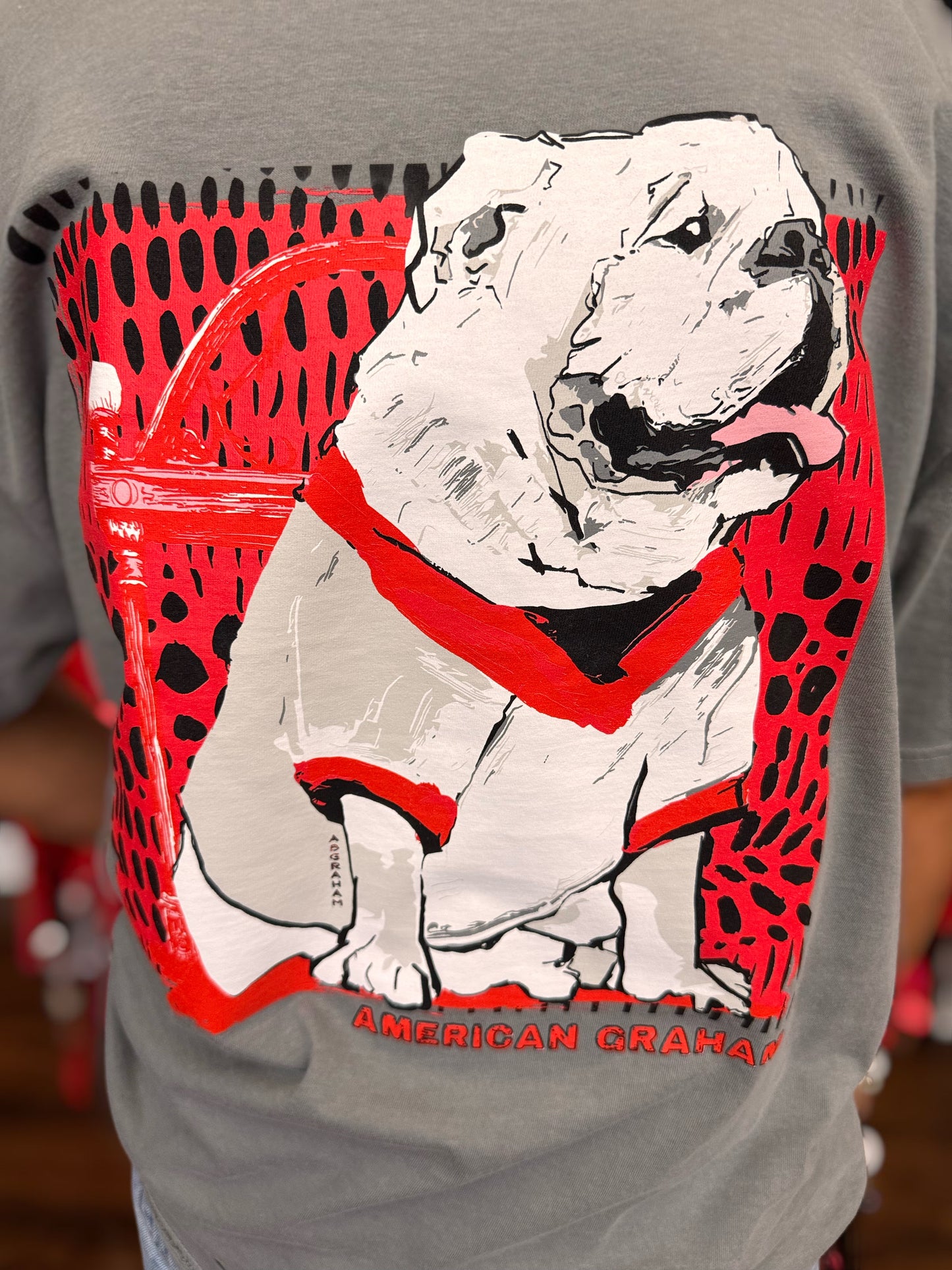 Classic Game Day Bulldog Comfort Colors® Graphic T-Shirt
