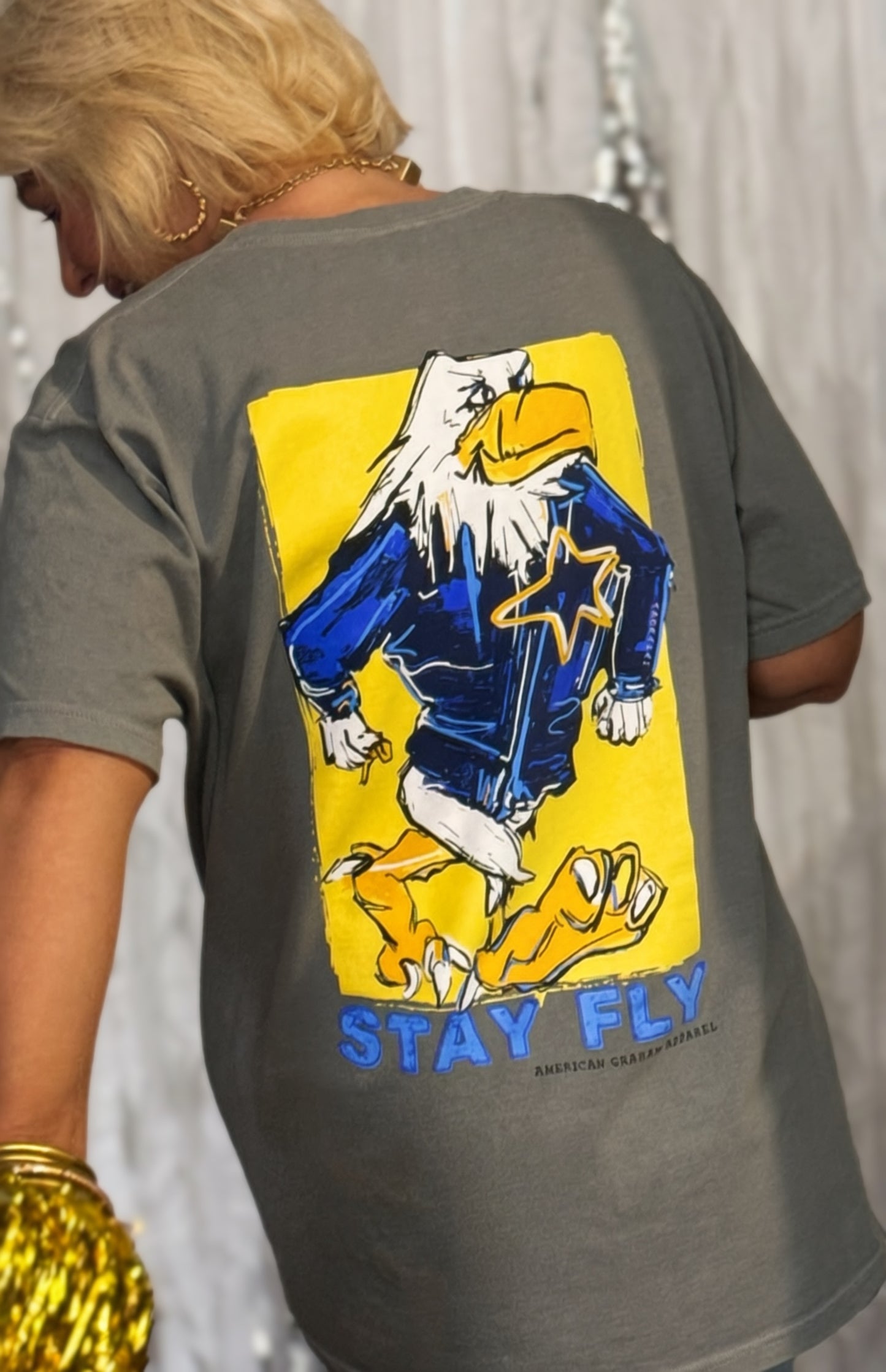 Stay Fly Eagles Comfort Colors® Graphic T-Shirt
