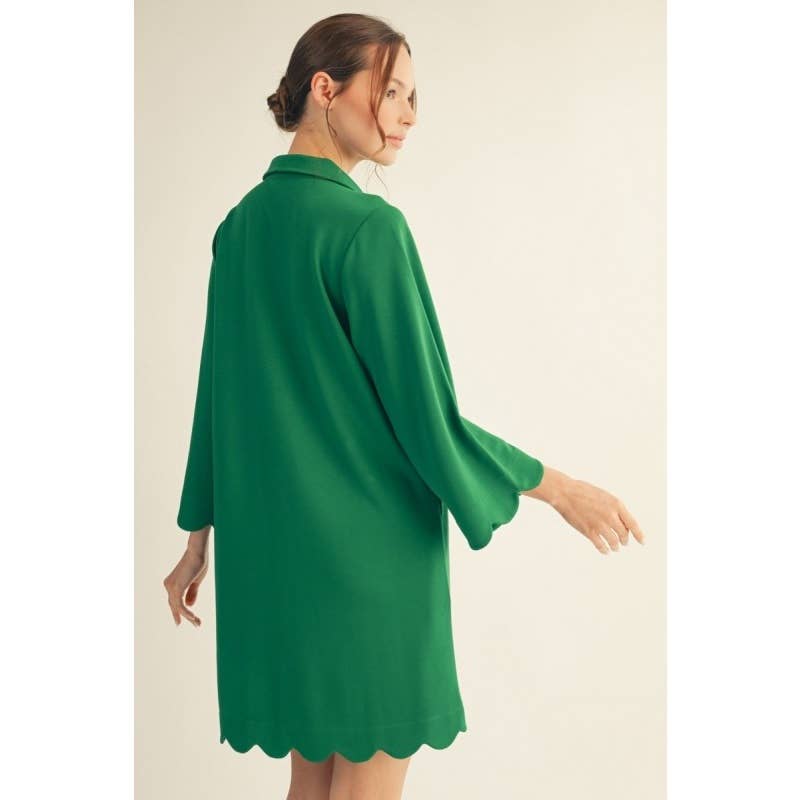Solid Dress: RED / S